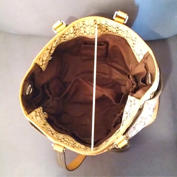 Coach Signature Diaper or Tote Bag No. J1176-F77156 - Picture 4 of 12